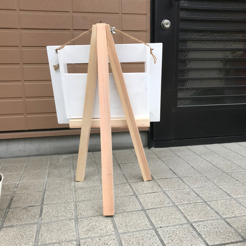 ホワイト【イーゼル付きフレーム】木製雑貨/ガーデニング雑貨 その他