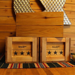 ウッドボックス 木箱 トリプルスター 1枚目の画像