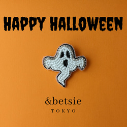 GHOST brooch キラキラおばけのブローチ 1枚目の画像