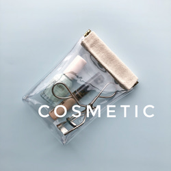 帆布クリア バネポーチ(小サイズ)　PVC 2枚目の画像