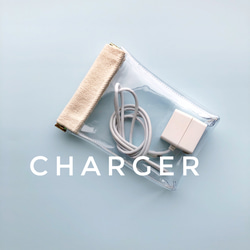 帆布クリア バネポーチ(小サイズ)　PVC 4枚目の画像