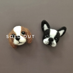 羊毛フェルトブローチ＊フレンチブルドッグ 羊毛フェルト 8bears 通販