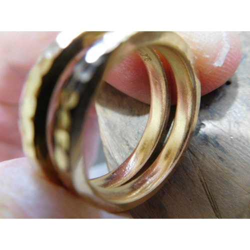 Jewelry i 甲丸 リング 5mm幅 18金 指輪 メンズ K18 シンプル