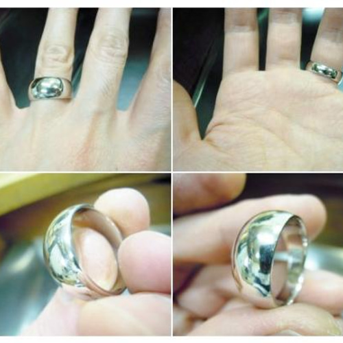 Pt900 シンプルリング　結婚指輪　重ね付けに　甲丸リング　プラチナリング 甲丸リング 4ミリ幅 プラチナ 指輪 リング レディース 4mm 幅広