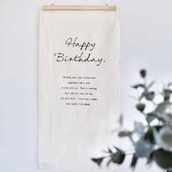 誕生日　タペストリー　ハーフバースデー　バースデータペストリー　100日祝い　お食い初め　飾り付け　壁飾り　背景布　英語 1枚目の画像