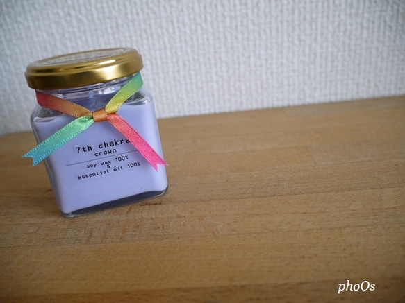 7th chakra candle＊第7チャクラキャンドル 2枚目の画像