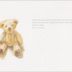 クマのポストカード３種セット　インテリアに贈り物に添えても 3枚目の画像