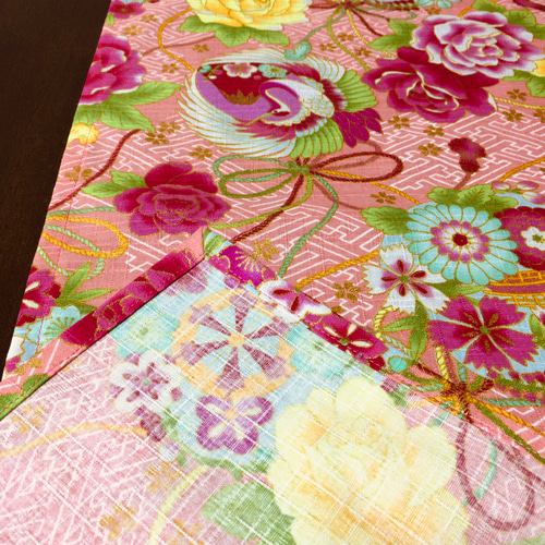 和柄テーブルランナー **ピンク** テーブルクロス tomokk501 通販