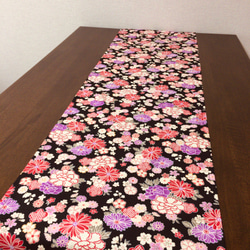 ピンクの花柄テーブルランナー テーブルクロス tomokk501 通販