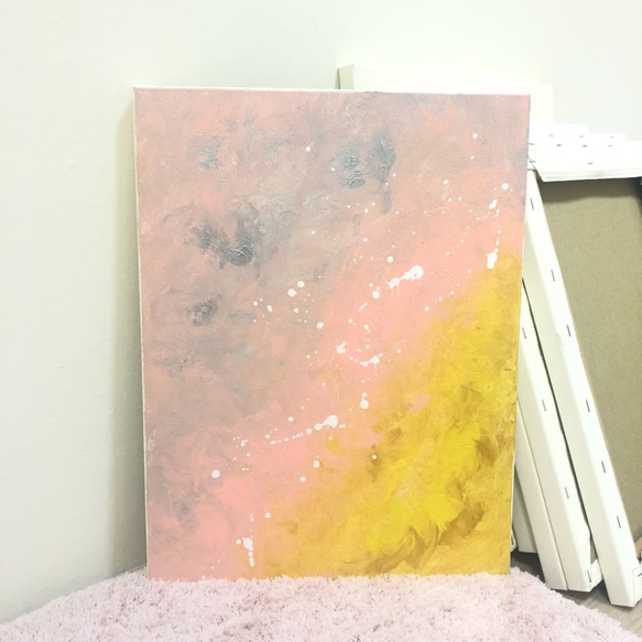 アールデコ|絵画|ギフト：ピンクの天の川 4枚目の画像