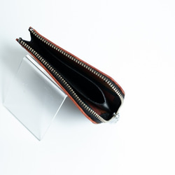 【配色カスタム無料】Ｌ字型ファスナーミニ財布（６色ボーダー） 7枚目の画像