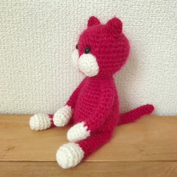 ami-neko mohair pink 3枚目の画像