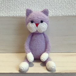 ami-neko mohair purple 1枚目の画像