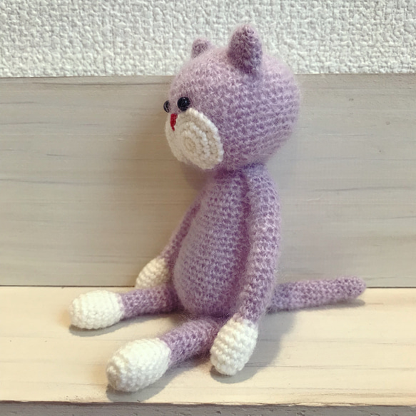 ami-neko mohair purple 3枚目の画像