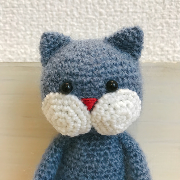 ami-neko mohair light blue 2枚目の画像