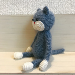 ami-neko mohair light blue 3枚目の画像