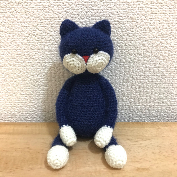 ami-neko mohair blue 1枚目の画像