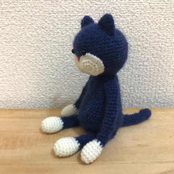 ami-neko mohair blue 3枚目の画像