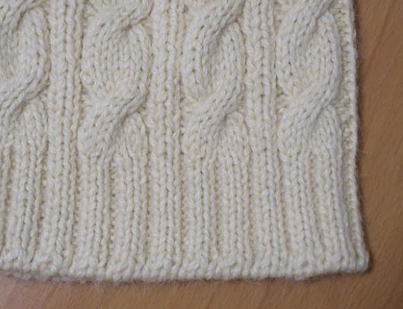 縄編みのニット帽 3枚目の画像