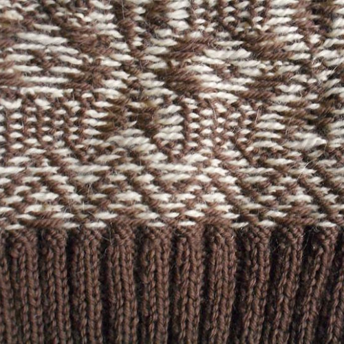 雪の結晶編み込み模様のニット帽 キャップ 布遊び 通販 1674761