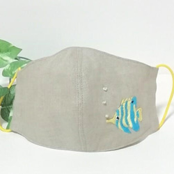 「再販作品」夏用お洒落マスク「熱帯魚」 3枚目の画像