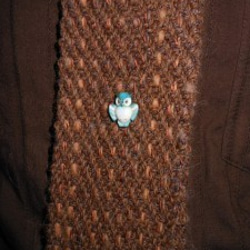 手織り ネクタイ NEC106A  シルクウール メンズ 茶系 プレゼント 父の日 2枚目の画像