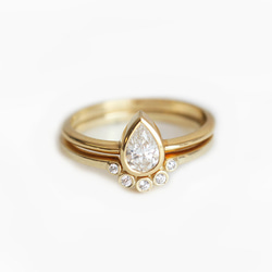 ０.４カラットダイヤモンドセットリング◆エンゲージリング&マリッジリング （婚約指輪＆結婚指輪） 1枚目の画像