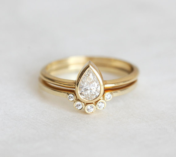 ０.４カラットダイヤモンドセットリング◆エンゲージリング&マリッジリング （婚約指輪＆結婚指輪） 4枚目の画像