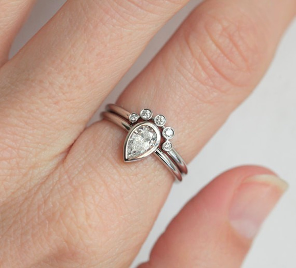 ０.５カラットダイヤモンドセットリング◆エンゲージリング&マリッジリング （婚約指輪＆結婚指輪） 3枚目の画像