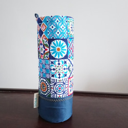 水筒ケース・サーモボトル・魔法瓶カバー (エキゾチックレトロなタイル) 9枚目の画像