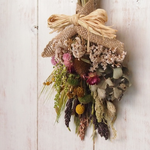 ドライフラワー スワッグ / ミックスマルシェBr スワッグ posy-flower