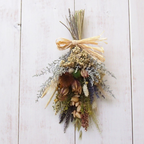 スワッグ　ドライフラワー　③ ドライフラワー スワッグ / ミックスマルシェSv スワッグ posy