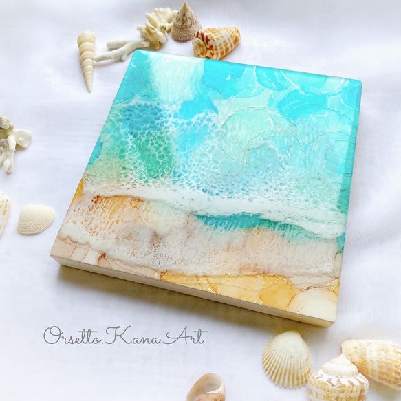 アルコールインクアート＊海アート 絵画 Orsetto.Kana.Art 通販