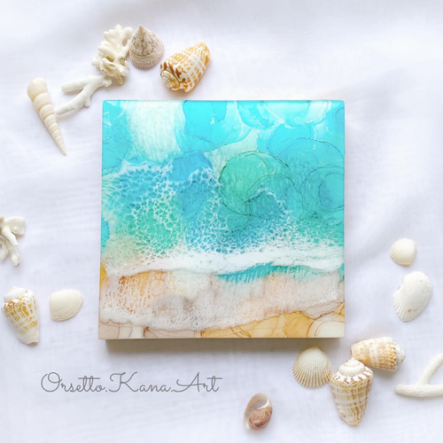 アルコールインクアート＊海アート 絵画 Orsetto.Kana.Art 通販