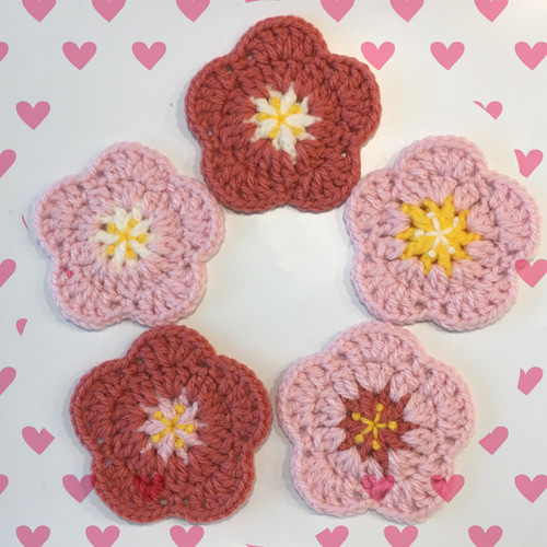 桜のミニアクリルたわし エコたわし 母の日 プチギフト プレゼント