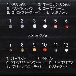 ☆勉強＆集中力☆お守りぱうチャーム（肉球＆天然石のマスクチャーム） 4枚目の画像