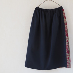 ジャワ島手織りイカット使いのスカート 5枚目の画像