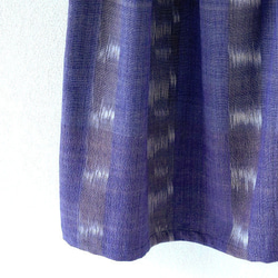 手織り絣木綿の１ティアードスカート 7枚目の画像