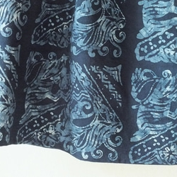波の華・藍染めスカート 5枚目の画像