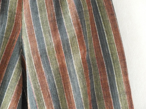 手織り木綿のふんわりバルーンパンツ 4枚目の画像