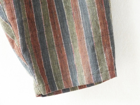 手織り木綿のふんわりバルーンパンツ 7枚目の画像