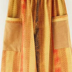 ぺたぺた木版更紗のワイドパンツ 5枚目の画像