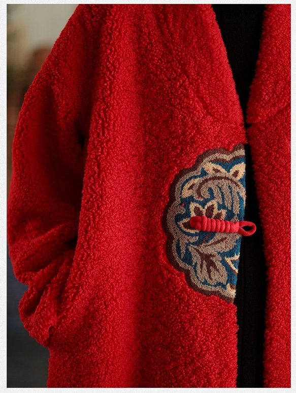 ダッフル コート ロング コート 冬 アウター ファー コート カシミヤ コート 冬 コート a ライン コート 8枚目の画像
