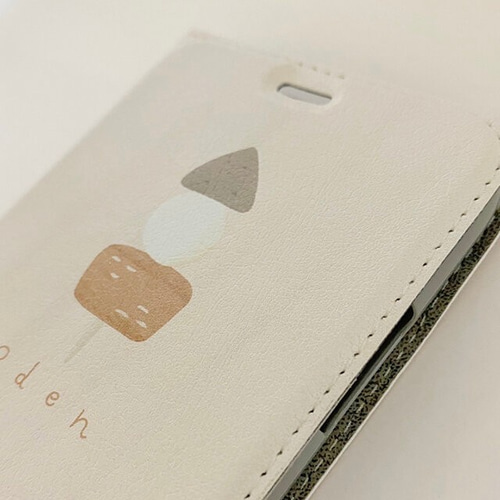 おでんの絵柄の、iPhoneケース (手帳型 / ベルトなし / ストラップ対応