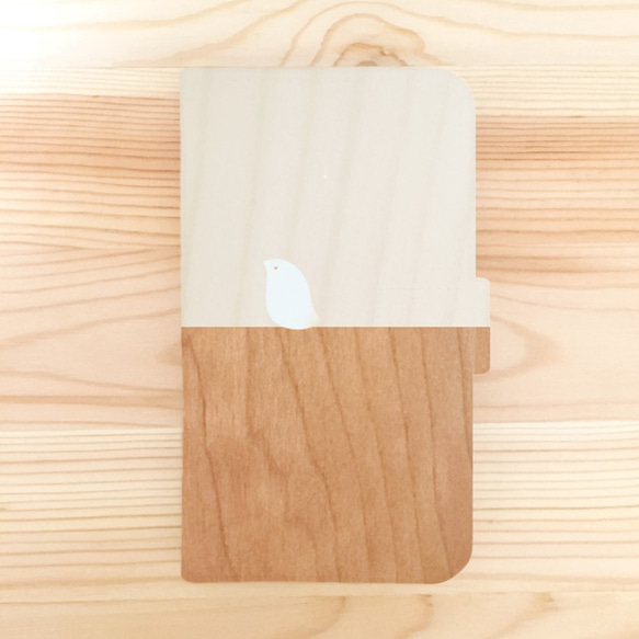 Kotori and Wood iPhone手機殼（筆記本型/木質調/雙色） 第1張的照片