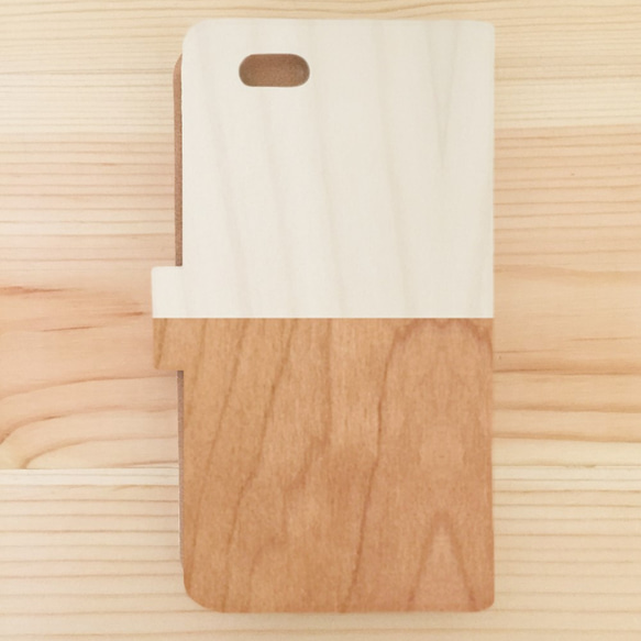 Kotori and Wood iPhone手機殼（筆記本型/木質調/雙色） 第3張的照片