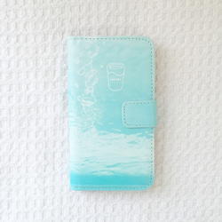 水のiPhoneケース(手帳型) 1枚目の画像