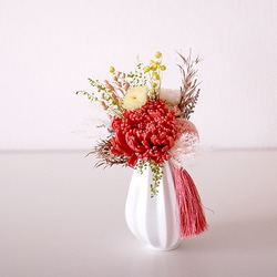 【仏花】ココアピンクの輪菊を使ったお供え花【供花】 1枚目の画像