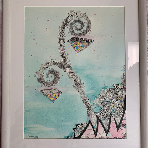 絵画】この世にない花シリーズ 01 絵画 Nanami🎼 通販 11561277