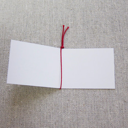 手描きの二つ折りミニメッセージカード５枚セット 3枚目の画像